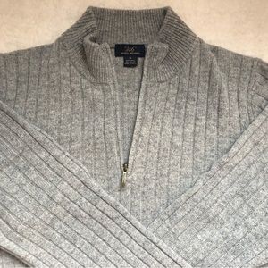 MEN's Brooks Brothers 346 Half-Zip Wool Sweater